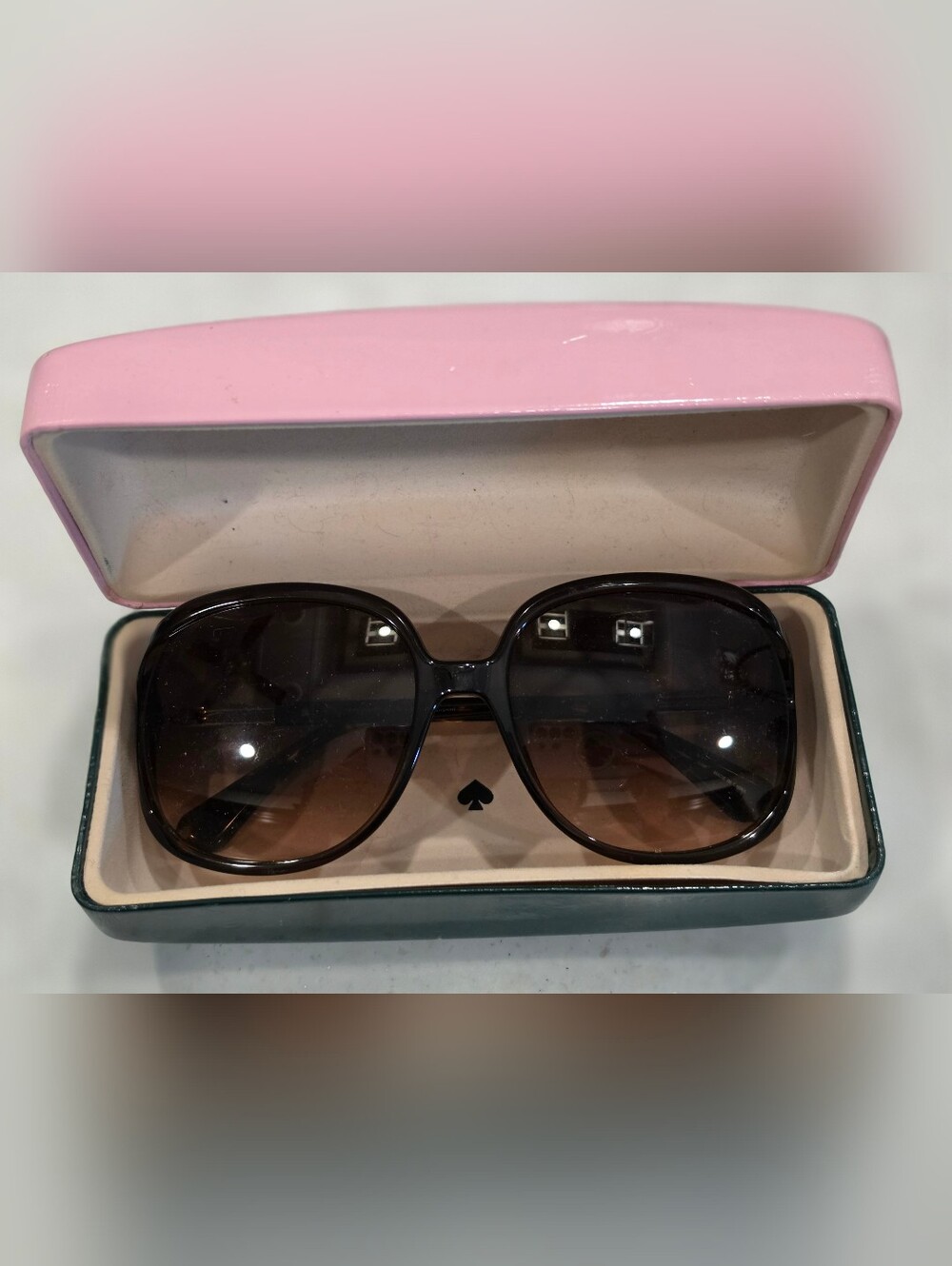 Kate Spade Mackenna Sunglasses Havana Brown Square Round Oversized - Picture 10 of 10